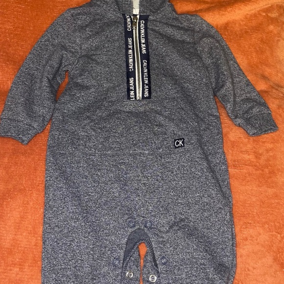 Calvin Klein Navy Blue Kids Footie - Picture 1 of 1